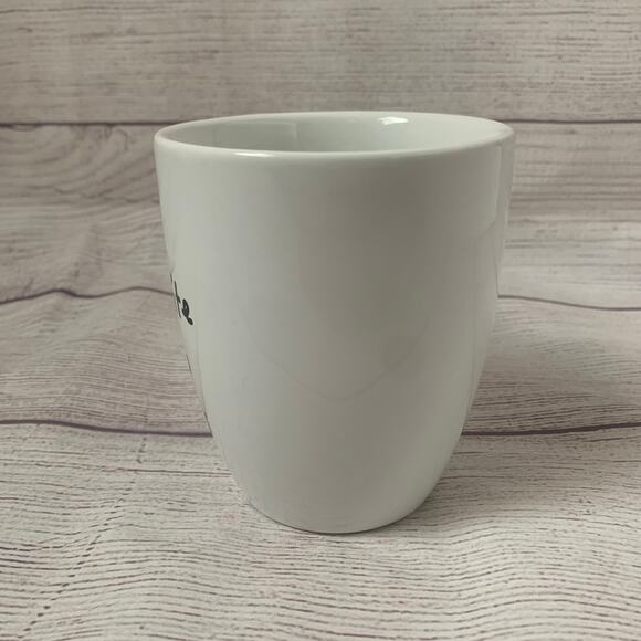 White Coffee Mug with Interaction Levels SHHHHH to OK TALK by Avon - Picture 4 of 7